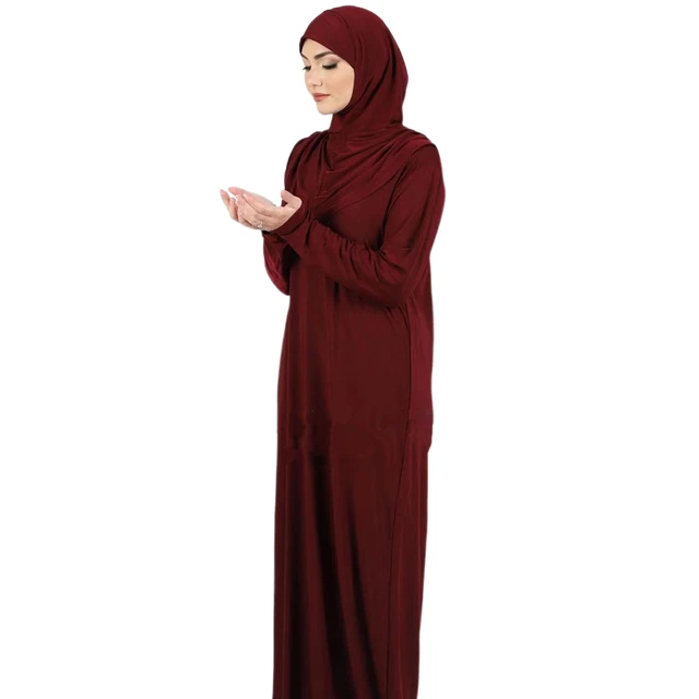 MUSLIM SLIM ABAYA-MUSLIM ONE PIECE PRAYER DRESS