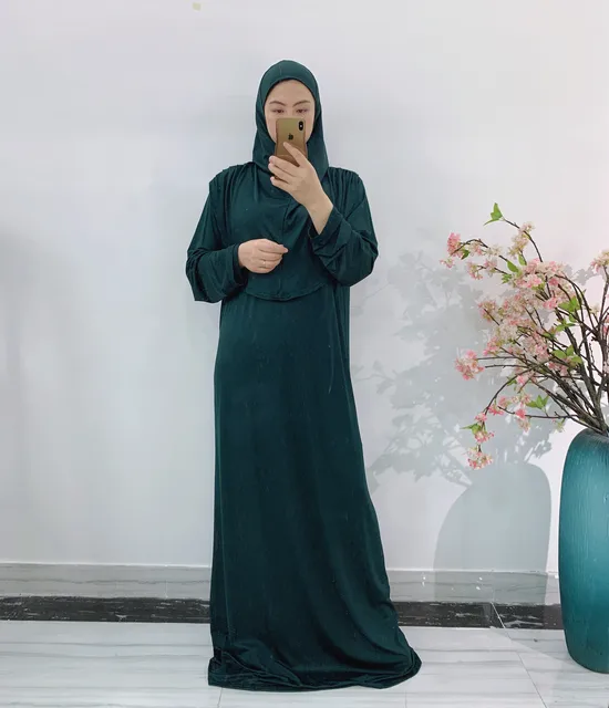 MUSLIM SLIM ABAYA-MUSLIM ONE PIECE PRAYER DRESS