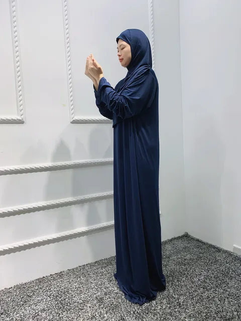 MUSLIM SLIM ABAYA-MUSLIM ONE PIECE PRAYER DRESS