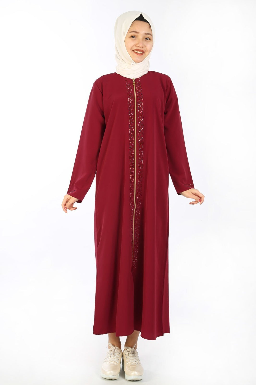 GIRLS ABAYA-RED