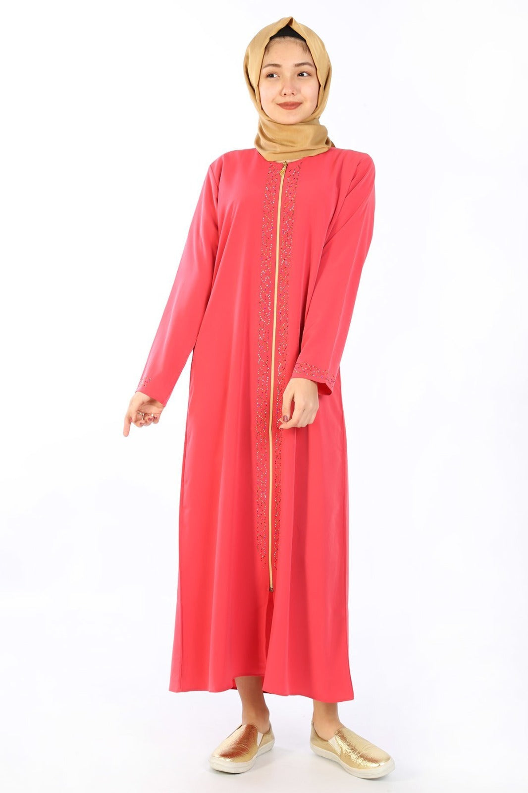 GIRLS ABAYA-ORANGE