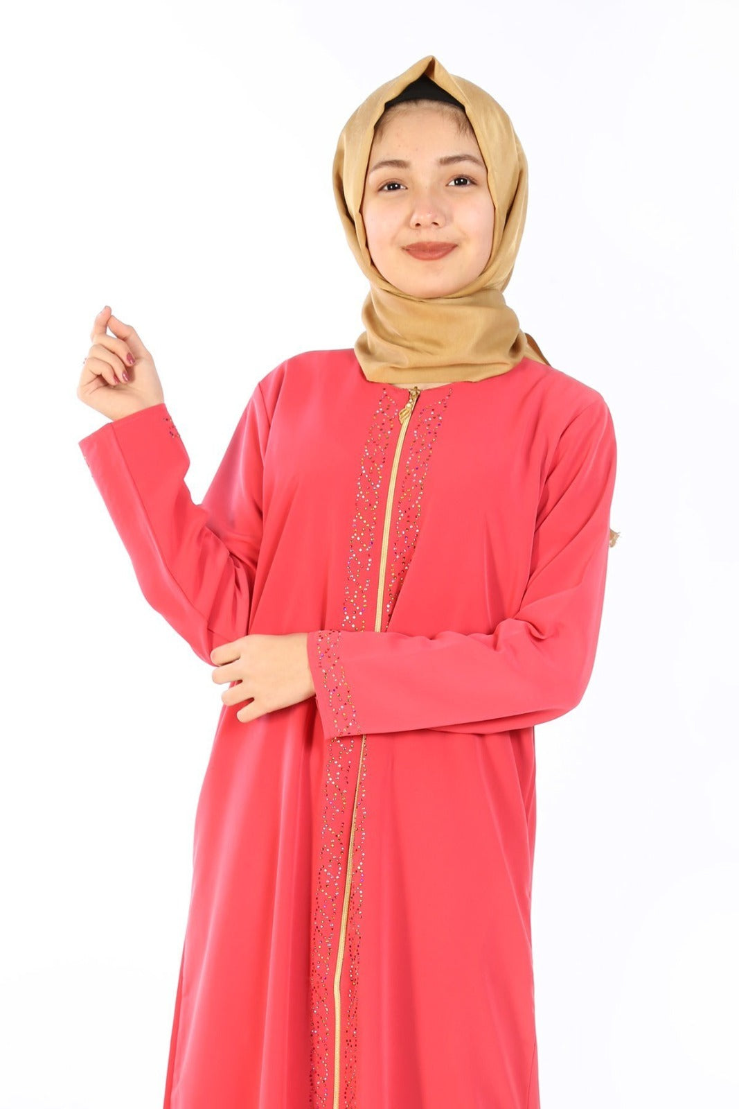 GIRLS ABAYA-ORANGE