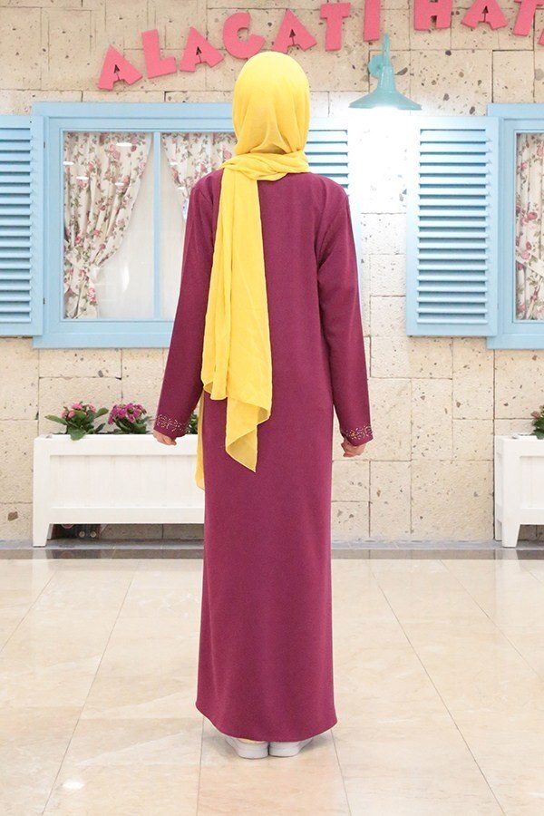 GIRLS ABAYA-PURPLE