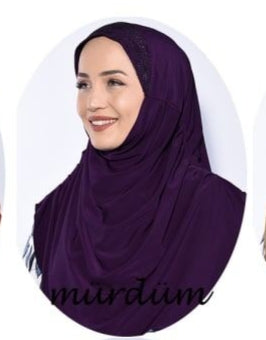 Stone Pleated Hijab